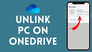 How to Unlink PC on OneDrive  Disconnect PC from OneDrive Tutorial 2024 [upl. by Cam]