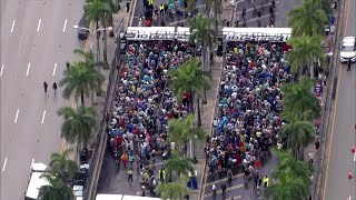 Thousands flock to Ultra Music Festival in downtown Miami despite rainy conditions [upl. by Ellicul174]