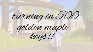 Turning in 500 autumn limited golden maple keys wild horse islands [upl. by Danice983]