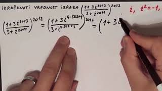 Kompleksni brojevi primer Prirpemna nastava za upis na fakultet Matematika za 2 razred [upl. by Cyprus246]