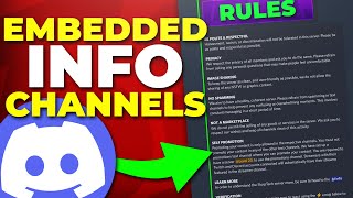 How to Make Embedded Info Channels on Discord Complete Guide [upl. by Laro]