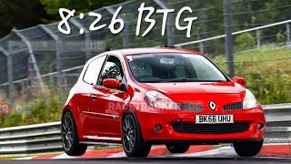 826 BTG Clio 197 Turbo Meglio Nurburgring [upl. by Lucky]