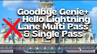 MAJOR CHANGES to Disney Genie System  New Multi Pass and Single Pass Replacement  Full Details [upl. by Oicnanev]