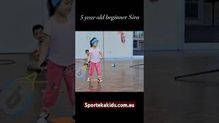 TENNIS GIRL MAKES GREAT PROGRESS IN ONLY ONE TERM OF TENNIS SPORTEKA KIDS TENNIS SCHOOL [upl. by Ayela]