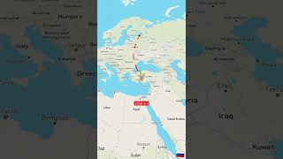 Distance between St Petersburg Russia to Tel Aviv Palestine moscowregion army aviation seversky [upl. by Gut]