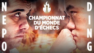 Championnat du monde déchecs Le coup denvoi du match 👑 [upl. by Aitsirk]