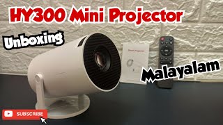 HY300 projector Unboxing  Malayalam [upl. by Mulligan]