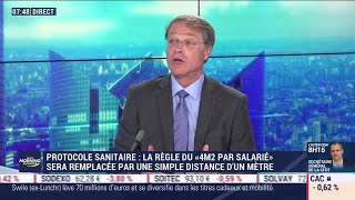 François Asselin CPME  La CPME veut labandon des protocoles sanitaires dans les entreprises [upl. by Bullis]