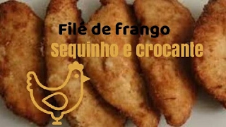 Aprenda a fazer um filé de frango empanado sequinho e crocante [upl. by Gwynne]