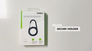 BELKIN APPLE AIRTAG SECURE HOLDER WITH CARABINER UNBOXING [upl. by Ojok]