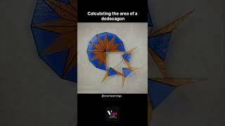 Learn how to calculate the area of a dodecagon 12sided polygon with a simple formula 📐✨ vcan [upl. by Mcintyre]