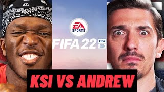 KSI plays FIFA against Andrew Schulz [upl. by Nelly]