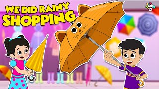 Gattus New Umbrella  Rainy Shopping  Animated Stories  Cartoon  PunToon Kids [upl. by Thagard]