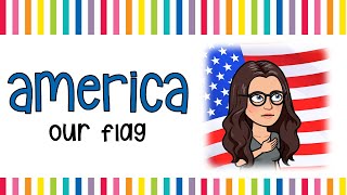 Virtual Preschool  American Flag [upl. by Enomyar]