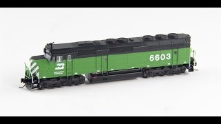 Athearn EMD F45 N scale locomotive review part B [upl. by Riha]