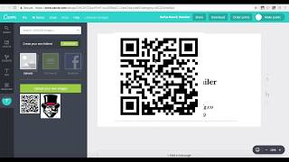 How to Put QR Codes on Canva Business Cards [upl. by Akihsal]