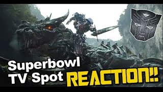 Reaction to Transformers Age of Extinction Superbowl Spot BAD WORDS  TF4 News 86 [upl. by Ahsenar]