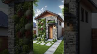 Elegant Vertical Garden amp Stone Cladding Design for Modern Homes home shorts [upl. by Elvyn15]