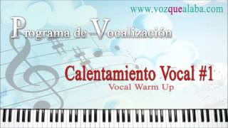 Programa de Vocalización  Calentamiento Vocal 1 [upl. by Odnolor152]