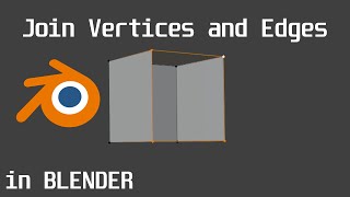 How to Join Vertices and Edges in Blender [upl. by Ynnej602]