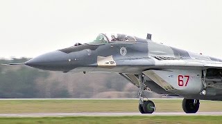 MiG29 Taking Off  Polish Air Force [upl. by Trilby]