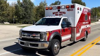 West Bend Fire Med 21 Responding 10724 [upl. by Farmer356]