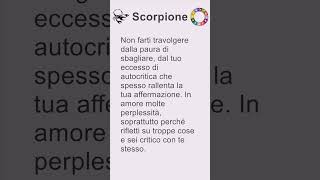 Scorpione oroscopo di mercoledì 6 novembre 2024 short [upl. by Aram955]