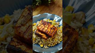 Vegetable Herb Rice with PeriPeri Paneer paneerrecipe vegetarian paneer periperi periperisauce [upl. by Adam]