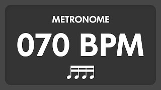 70 BPM  Metronome  16th Notes [upl. by Idell]