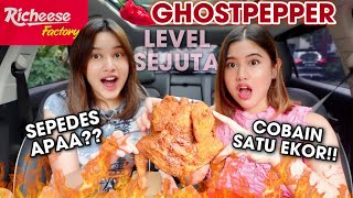 MUKBANG 1EKOR RICHEESE GHOST PEPPER BENERAN LEVEL 1000000 [upl. by Anavoj963]