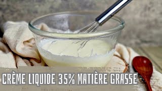 TECHNIQUE PATISSERIE  Réaliser une crème liquide entière avec 35 de matière grasse LACHOUFAMILY [upl. by Ahcrop320]