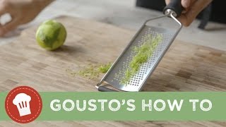 How To Zest Citrus Fruits  Gousto [upl. by Noemi]