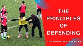 Soccer TRAINING  Principles of Defending 1v1 to 11v11 Part 1 [upl. by Branden]