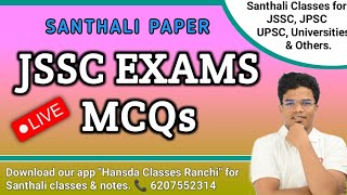 JSSC EXAMS SANTALI MCQs [upl. by Kieran555]