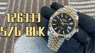 Unboxing Rolex Datejust 41MM Steel And Yellow Gold Black Dial With JubIlee Bracelet 126333 [upl. by Agnimod747]