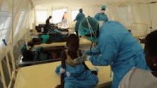 Patients at cholera treatment centre in Beira [upl. by Bisset]