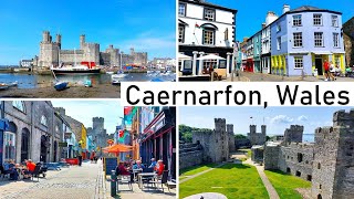 Wales  Caernarfon  1 day  Walking tour  Caernarfon Castle  Palace Street  Castle Square [upl. by Emearg941]