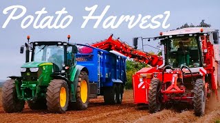 potatoHarvest2018 johndeere Grimme Grimme Varitron 220 selfpropelled potato harvester [upl. by Chapland]