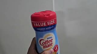 HONEST review of the Coffee Mate French Vanilla Creamer [upl. by Truk21]