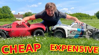 GIANT Cheap GAS RC Car vs Expensive Truck [upl. by Sirdna533]