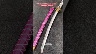 Wakizashi Mitsunari Ishida katana blade black handmade persian japan indonesia custom sword [upl. by Devland917]