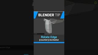 Blender Rotate Edge blendertutorial shorts b3d [upl. by Ahseetal551]