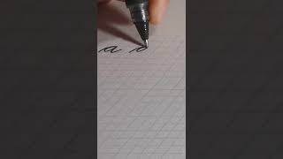 COMO HACER letra A en CURSIVA MINUSCULA  HOW TO MAKE letter A IN CURSIVE letra cursiva Caligrafia [upl. by Annodas]