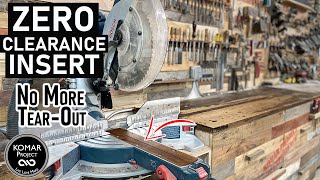 Zero clearance insert for the Miter Saw [upl. by Hedges]