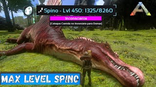 MAX LEVEL SPINO TAMING ARK SURVIVAL EVOLVED MOBILE EP2 S1 domando Spino level máximo [upl. by Anitneuq]