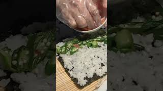 Satisfying Delicious homemade sushirolls norimaki sushi food japanesefood foodlover [upl. by Ativet]