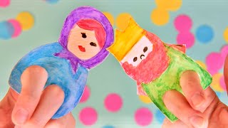 FINGER THEATRE for children 🎭 CRAFT IDEA [upl. by Notnilk]