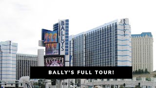 Ballys Las Vegas Full Tour 2022  Amazing Bellagio Fountains View [upl. by Schaffel951]