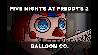 FNAF Five Nights at Freddys 2  Balloon Co  SpeedPaint [upl. by Hunsinger]