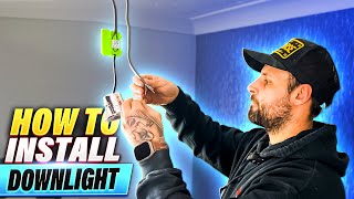 How To Install LED Downlights Ceiling Spotlights  Easy Step By Step DIY Guide [upl. by Auqenehs]